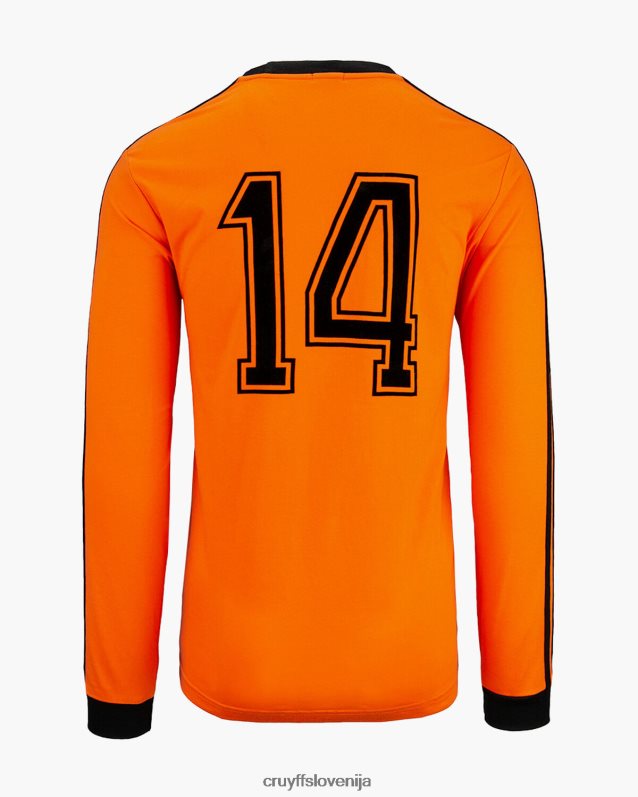 majica s kratkimi rokavi svetovni pokal tee ls Cruyff 8BPFJV789 moški oranžna
