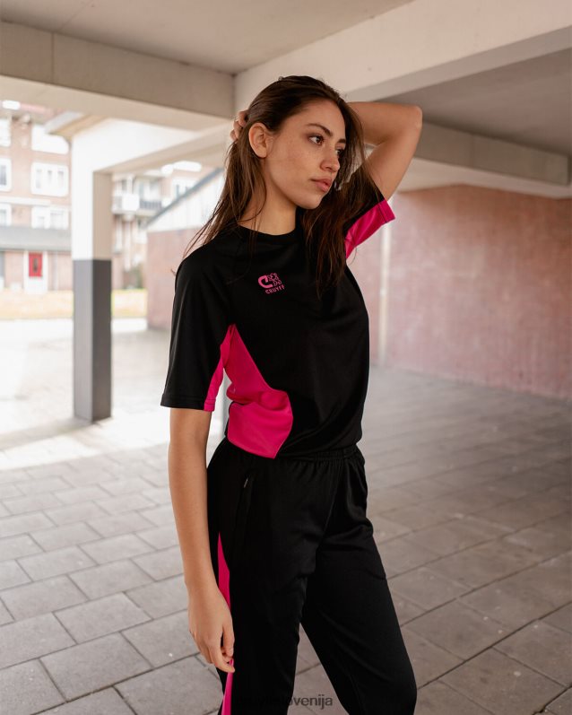 majica s kratkimi rokavi tech turn majica Cruyff 8BPFJV671 moški črna/razno