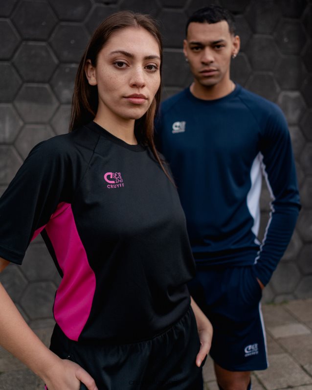 majica s kratkimi rokavi tech turn majica Cruyff 8BPFJV671 moški črna/razno