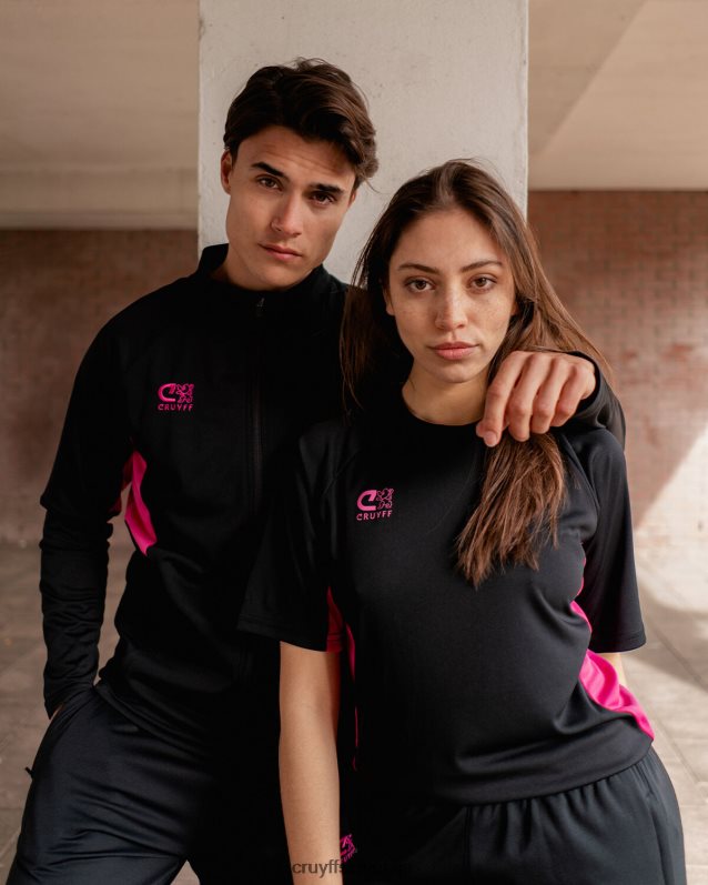 majica s kratkimi rokavi tech turn majica Cruyff 8BPFJV671 moški črna/razno