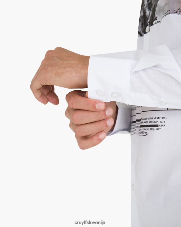 majica siva potiskana majica Cruyff 8BPFJV887 moški bela