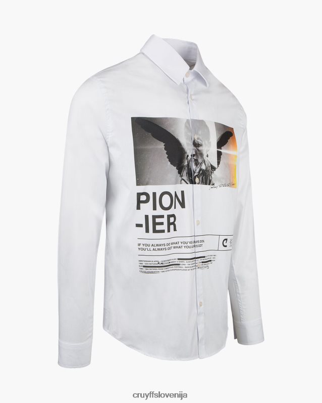 majica siva potiskana majica Cruyff 8BPFJV887 moški bela