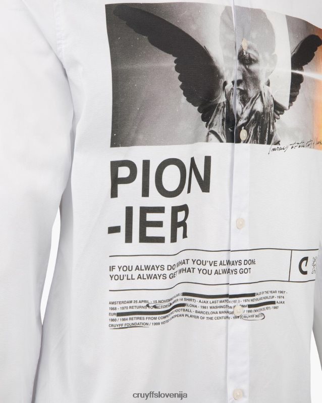 majica siva potiskana majica Cruyff 8BPFJV887 moški bela