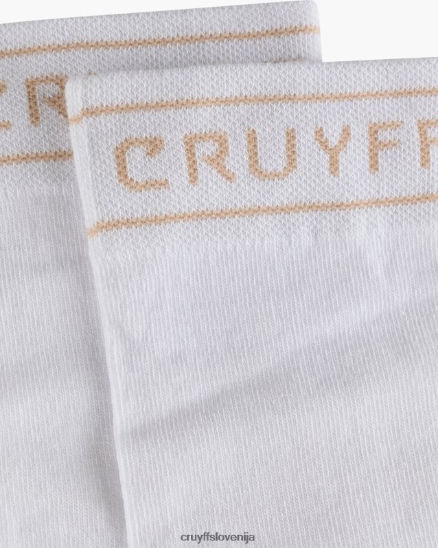 nogavice črtasta nogavica Cruyff 8BPFJV1248 uniseks bela/zlata