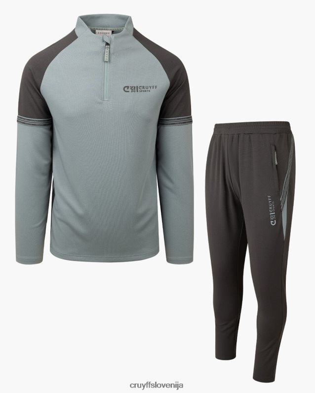 obleke drsna obleka Cruyff 8BPFJV1117 mlajši modra/siva