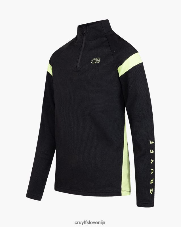obleke kotna obleka Cruyff 8BPFJV1135 mlajši črna/zelena