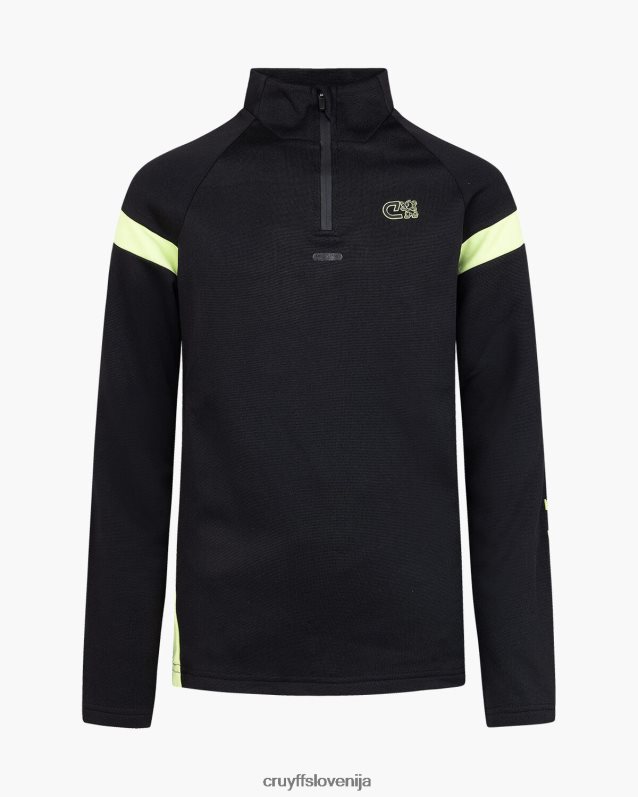 obleke kotna obleka Cruyff 8BPFJV1135 mlajši črna/zelena