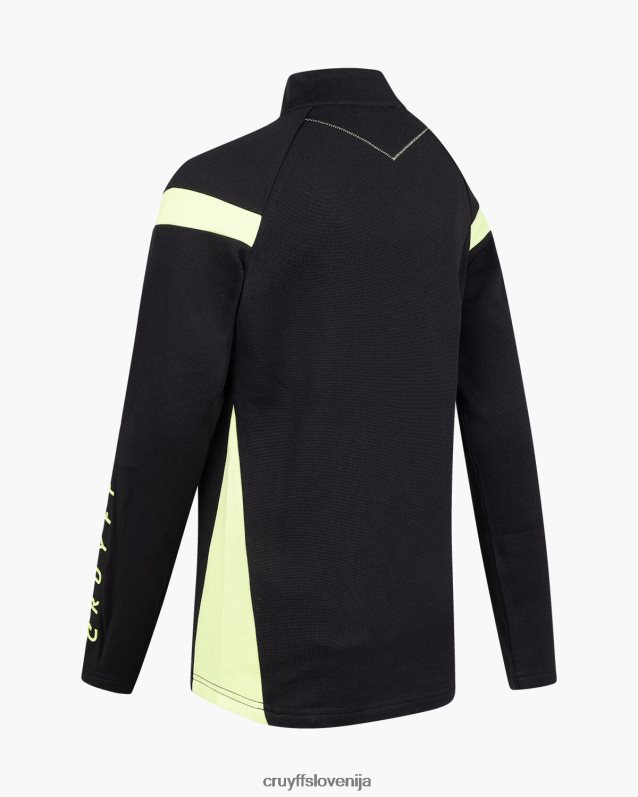 obleke kotna obleka Cruyff 8BPFJV1135 mlajši črna/zelena