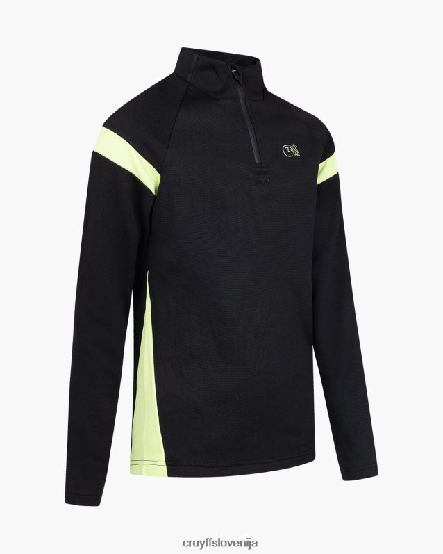 obleke kotna obleka Cruyff 8BPFJV1135 mlajši črna/zelena