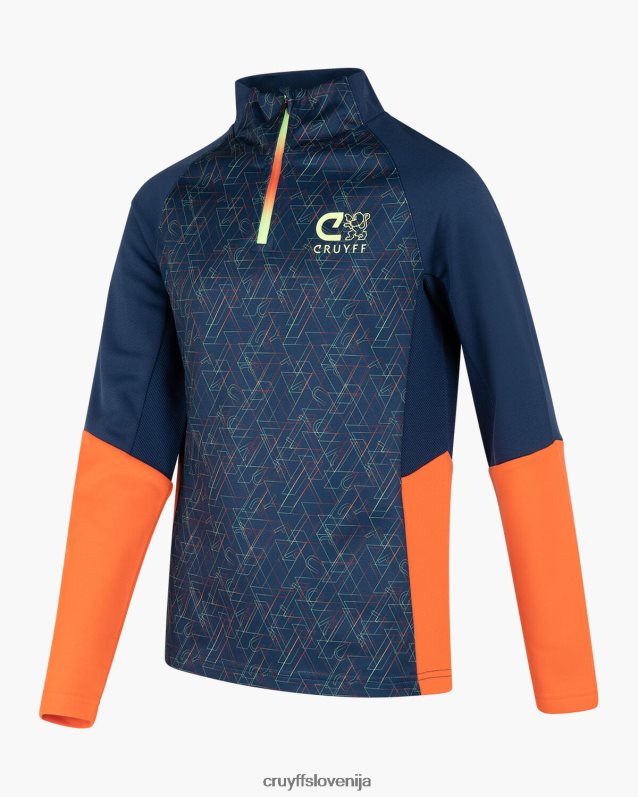 obleke kotna obleka Cruyff 8BPFJV1200 mlajši mornarsko/oranžna