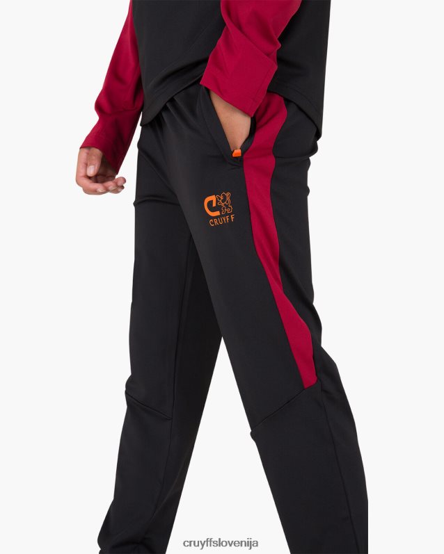 obleke kotna obleka Cruyff 8BPFJV1326 mlajši črna/rdeča