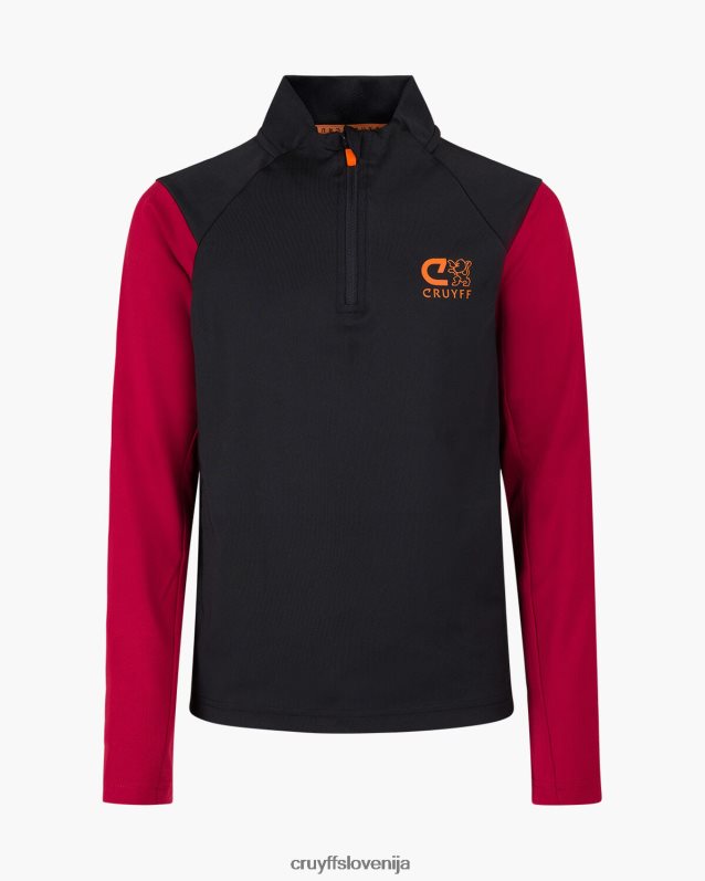 obleke kotna obleka Cruyff 8BPFJV1326 mlajši črna/rdeča