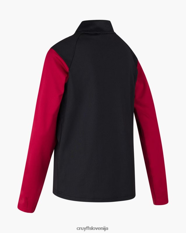 obleke kotna obleka Cruyff 8BPFJV1326 mlajši črna/rdeča