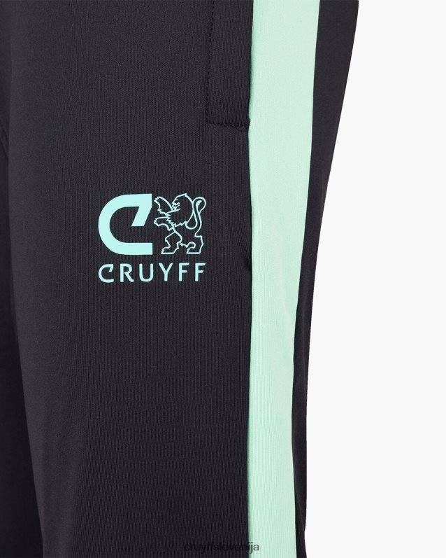 obleke kotna obleka Cruyff 8BPFJV1328 mlajši črna/zelena