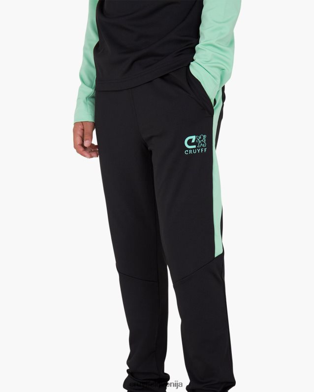 obleke kotna obleka Cruyff 8BPFJV1328 mlajši črna/zelena