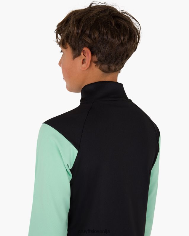 obleke kotna obleka Cruyff 8BPFJV1328 mlajši črna/zelena