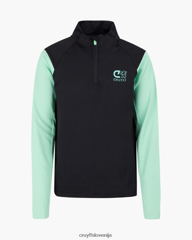 obleke kotna obleka Cruyff 8BPFJV1328 mlajši črna/zelena