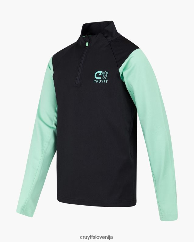 obleke kotna obleka Cruyff 8BPFJV1328 mlajši črna/zelena