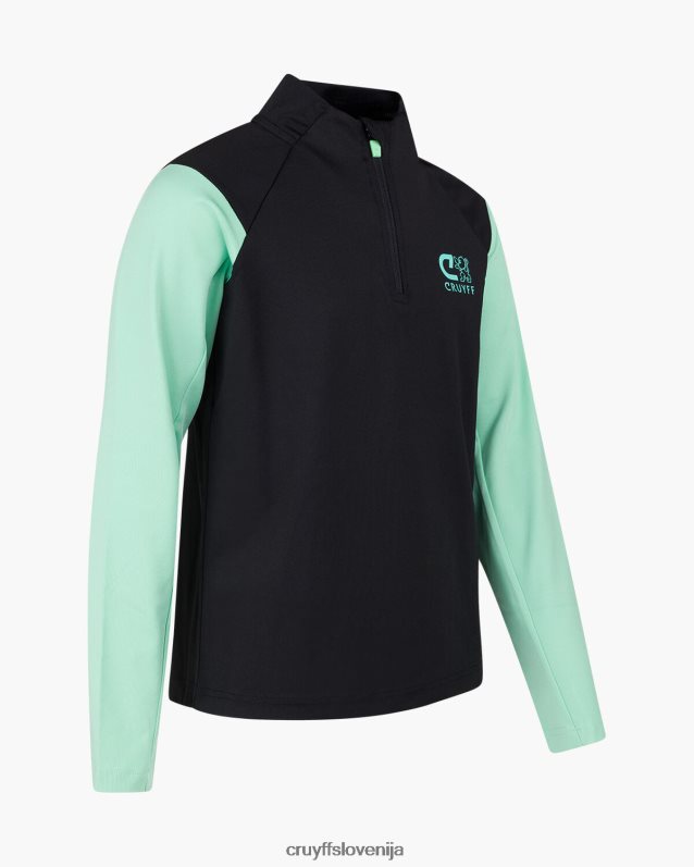 obleke kotna obleka Cruyff 8BPFJV1328 mlajši črna/zelena