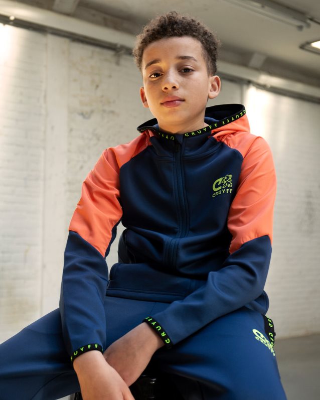 obleke pointer obleka Cruyff 8BPFJV1187 mlajši mornarsko/oranžna