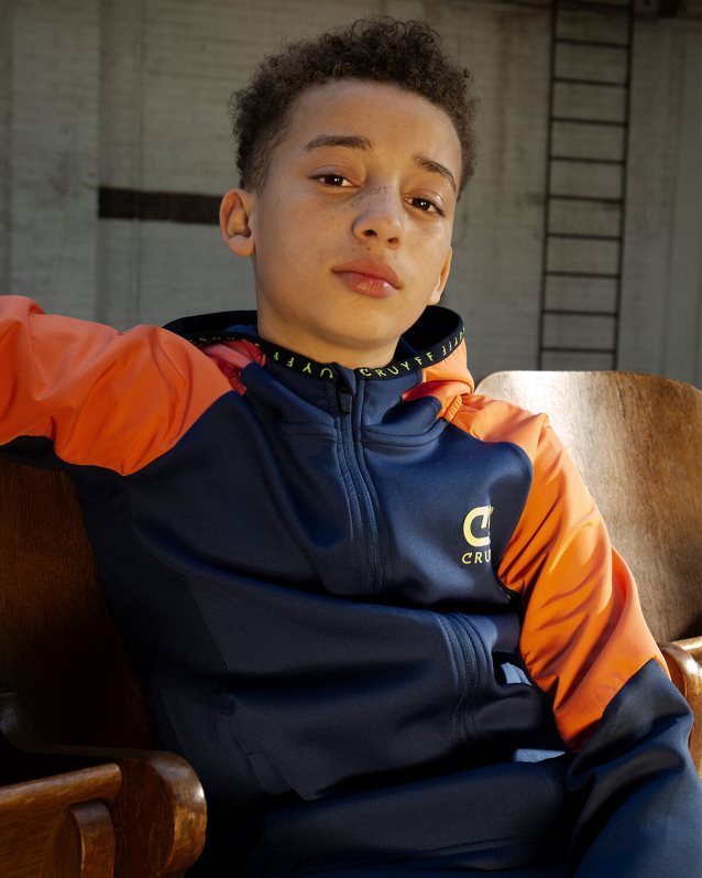 obleke pointer obleka Cruyff 8BPFJV1187 mlajši mornarsko/oranžna