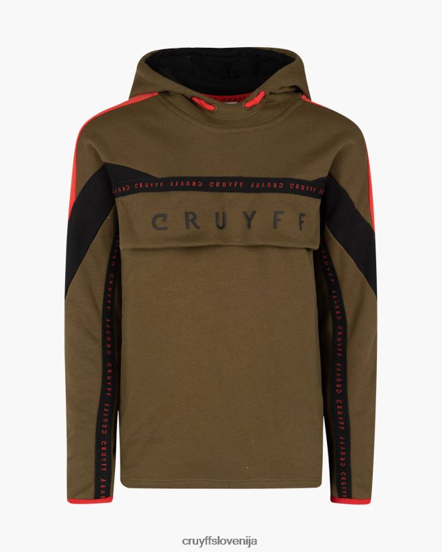 obleke razdeljena obleka Cruyff 8BPFJV1196 mlajši zelena/rdeča