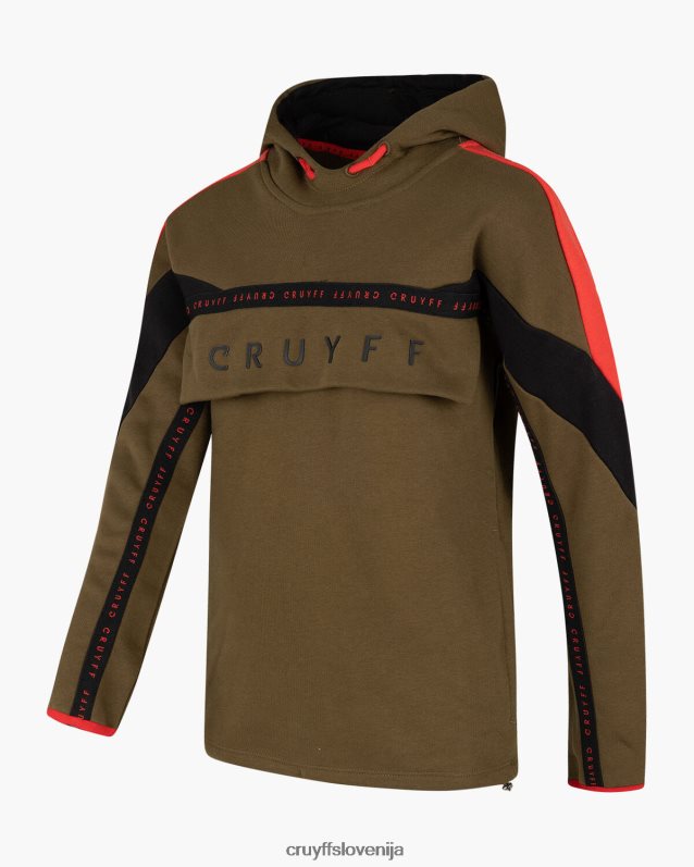obleke razdeljena obleka Cruyff 8BPFJV1196 mlajši zelena/rdeča