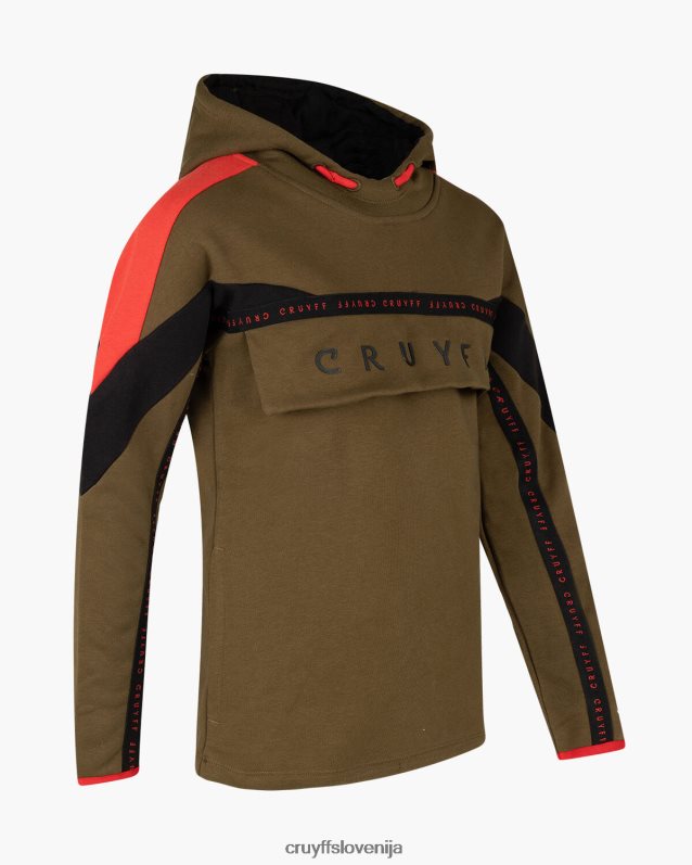 obleke razdeljena obleka Cruyff 8BPFJV1196 mlajši zelena/rdeča