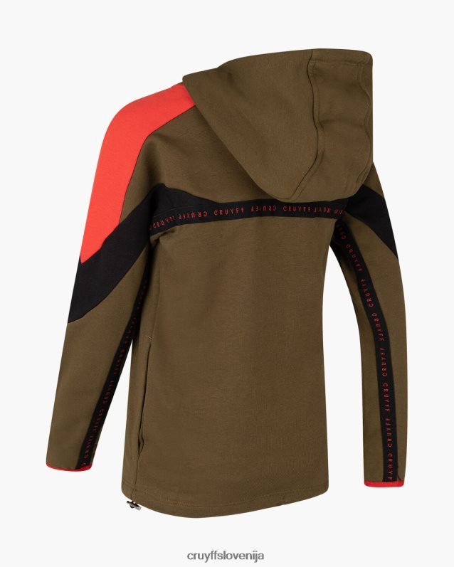 obleke razdeljena obleka Cruyff 8BPFJV1196 mlajši zelena/rdeča