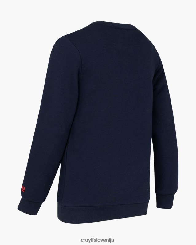 obleke strižna obleka z okroglim izrezom Cruyff 8BPFJV1157 mlajši mornarsko modra