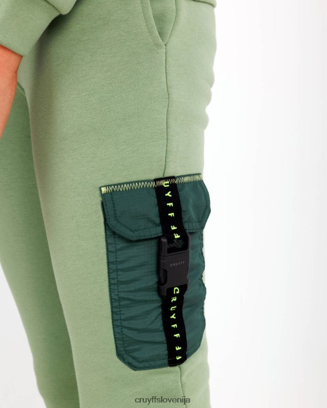 obleke strižna obleka z okroglim izrezom Cruyff 8BPFJV1158 mlajši zelena