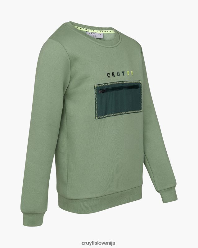 obleke strižna obleka z okroglim izrezom Cruyff 8BPFJV1158 mlajši zelena