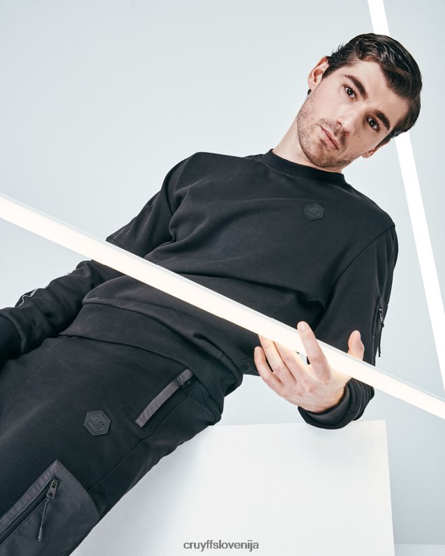 obleke tekaška obleka aiden Cruyff 8BPFJV28 moški Črna