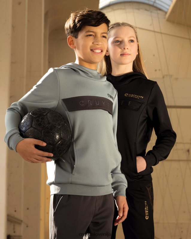 obleke urlikajoča obleka Cruyff 8BPFJV1091 mlajši modra/siva