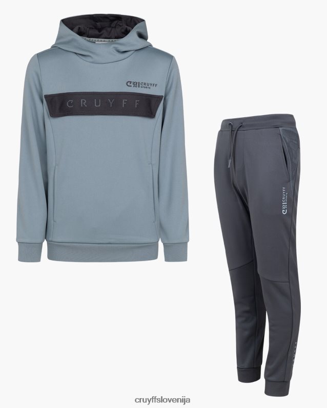 obleke urlikajoča obleka Cruyff 8BPFJV1091 mlajši modra/siva