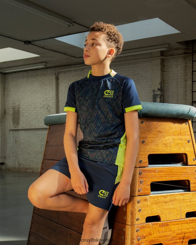obleke šprintersko obleko Cruyff 8BPFJV1194 mlajši mornarsko/rumena