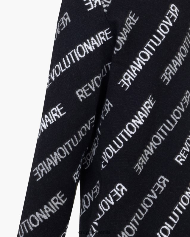 pulover revolucijski skakalec Cruyff 8BPFJV553 moški Črna