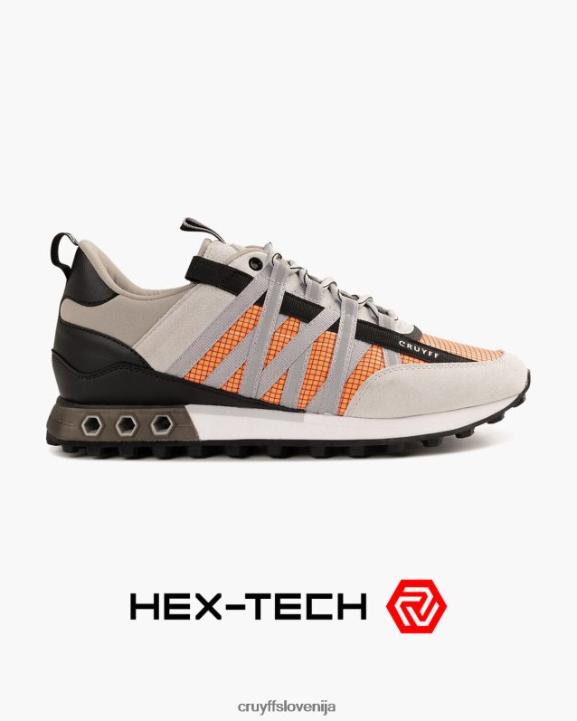 superge Fearia hex-tech Cruyff 8BPFJV209 moški siva/oranžna