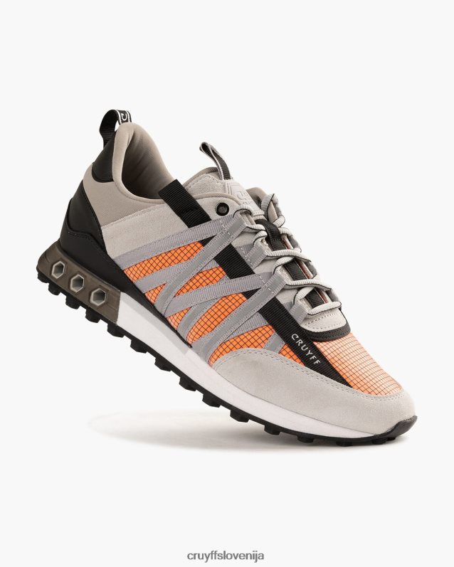 superge Fearia hex-tech Cruyff 8BPFJV209 moški siva/oranžna