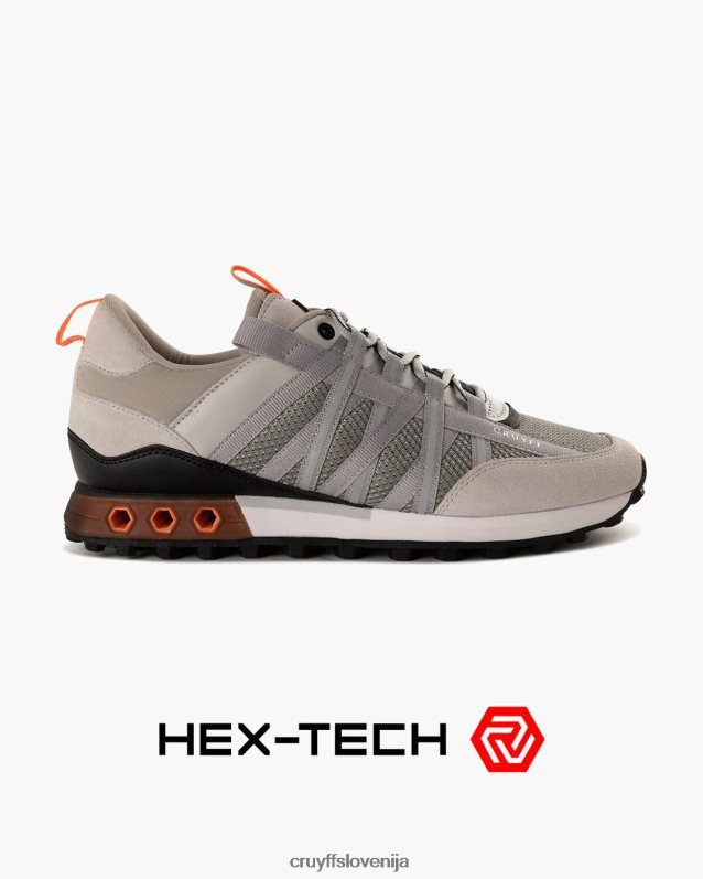 superge Fearia hex-tech Cruyff 8BPFJV214 moški siva/oranžna