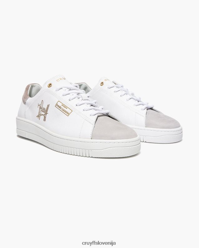 superge mehka napa/mehki nubuk obdelana z laserjem Cruyff 8BPFJV909 moški bela/črna