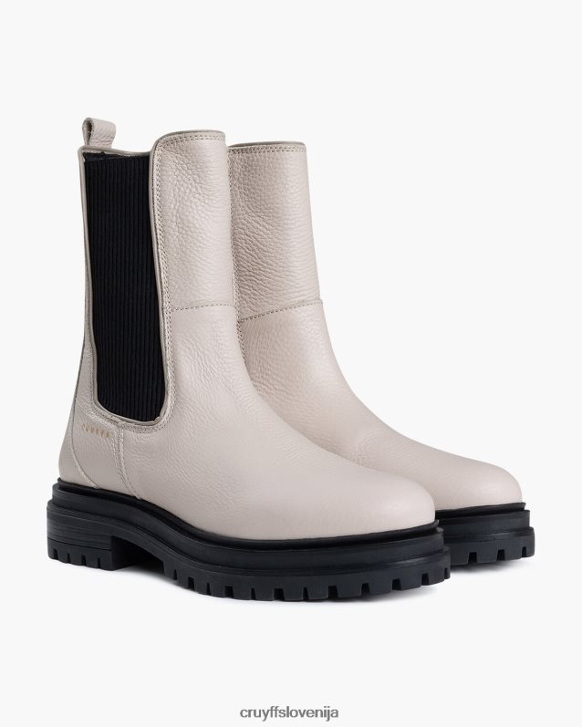 škornji apollo chelsea Cruyff 8BPFJV1030 ženske krema