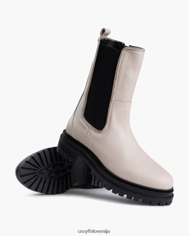 škornji apollo chelsea Cruyff 8BPFJV1030 ženske krema