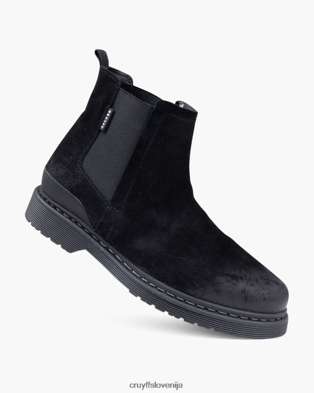 škornji chelsea george Cruyff 8BPFJV498 moški Črna
