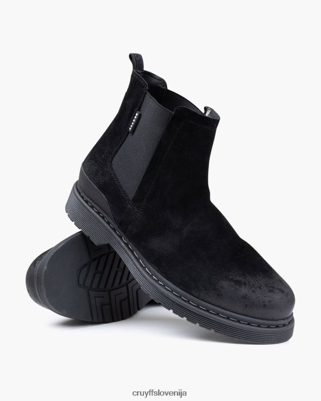 škornji chelsea george Cruyff 8BPFJV498 moški Črna