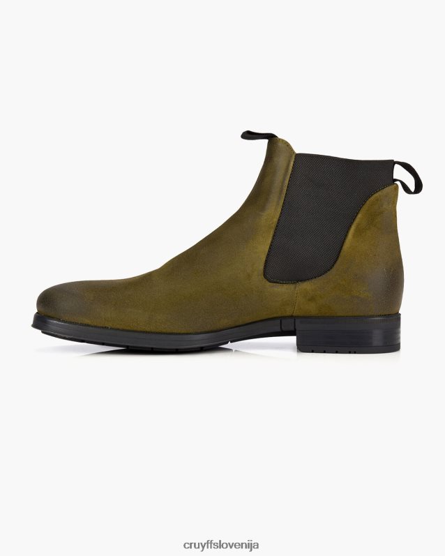 škornji jon chelsea Cruyff 8BPFJV856 moški vojaško zelena