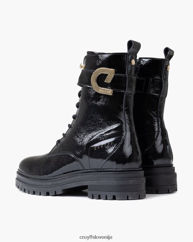 škornji škorenj s čipko commando Cruyff 8BPFJV1021 ženske Črna